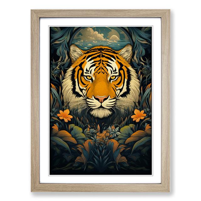 XYZ-FRM-V1223-6163 Single Picture Frame Art Prints on Wood World Menagerie Format: Oak Framed, Size: 64cm H x 46cm W on Productcaster.