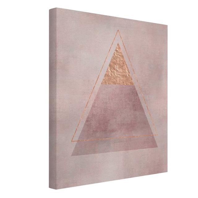 Geometry II - Wrapped Canvas Graphic Art Canora Grey Format: Canvas 260g/m², Size: 100cm H x 75cm W on Productcaster.