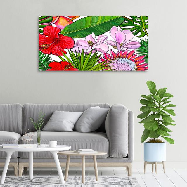 Hawaiian Flowers - Unframed Art Prints on Canvas Bay Isle Home on Productcaster.