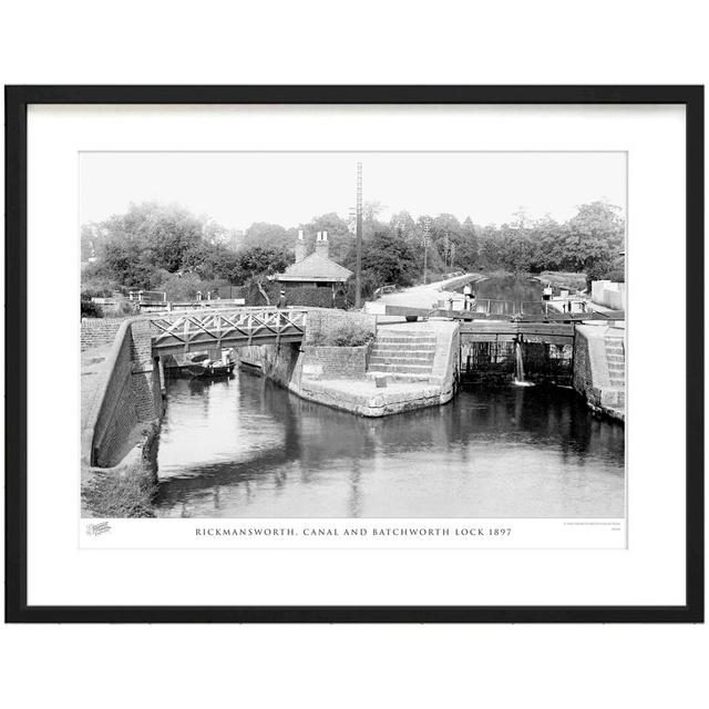 Rickmansworth, Canal And Batchworth Lock 1897 by Francis Frith - Single Picture Frame Print The Francis Frith Collection Size: 40cm H x 50cm W x 2.3cm on Productcaster.