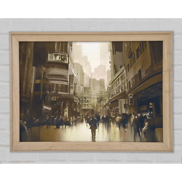 Walking Through The Sepia Town - Single Picture Frame Art Prints Rosalind Wheeler Size: 59.7cm H x 84.1cm W x 1.5cm D on Productcaster.