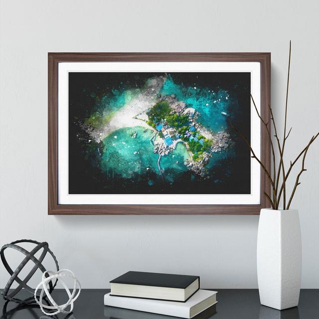 Koh Pha-Ngan in Ko Tao Thailand - Picture Frame Graphic Art East Urban Home Frame Option: Walnut Framed, Size: 27cm H x 36cm W x 2cm D on Productcaster.