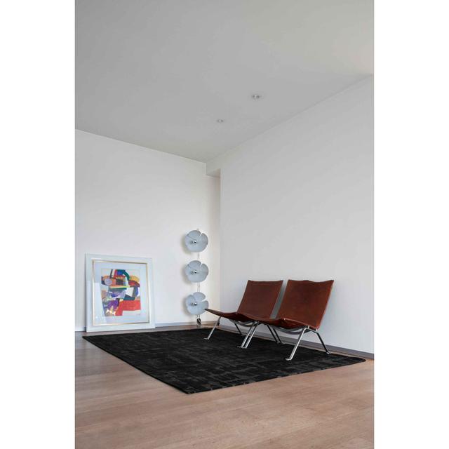 Black Rug Louis de Poortere Rug Size: Rectangle 80 x 150cm on Productcaster.