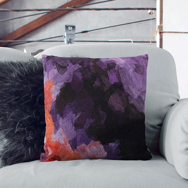 Curiosity in Abstract Cushion with Filling East Urban Home Size: 40cm H x 40cm W x 15cm D, Backing Colour: Stone on Productcaster.