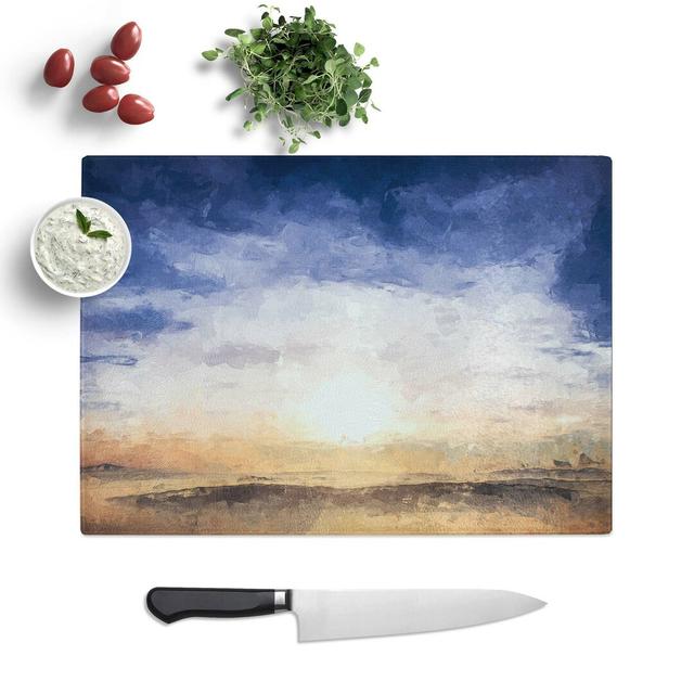 Glass Mount Subasio in Italy in Abstract Chopping Board East Urban Home Size: 28.5 cm W x 20 cm L on Productcaster.