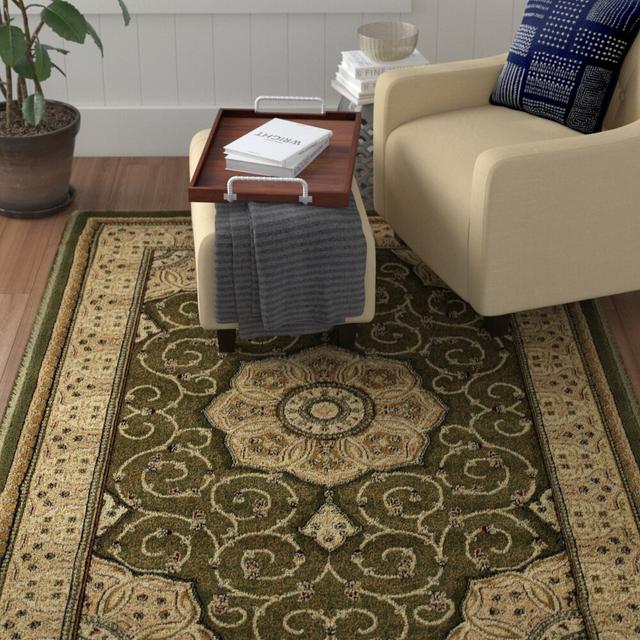 Francesca Green/Beige Rug Lark Manor Rug Size: Rectangle 280 x 380cm on Productcaster.