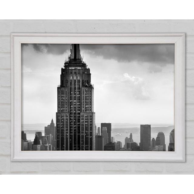 Empire State Building B N W Framed Print Bright Star Size: 84.1cm H x 118.9cm W x 1.5cm D on Productcaster.