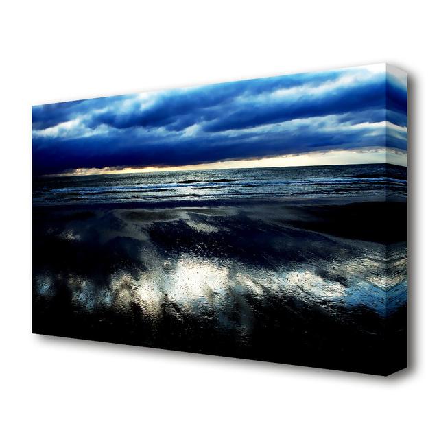 Reflections of the Ocean Storm Seascape - Wrapped Canvas Photograph Print" East Urban Home Size: 50.8 cm H x 81.3 cm W on Productcaster.