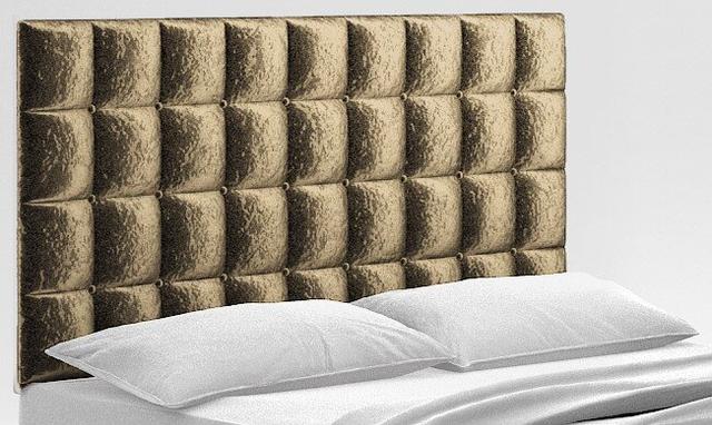 Upholstered Headboard Latitude Run Size: Small Single, Colour: Truffle on Productcaster.