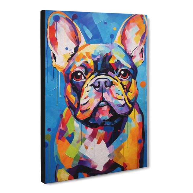 French Bulldog Abstract Art No.2 - Print 17 Stories Size: 50cm H x 35cm W x 3cm D on Productcaster.