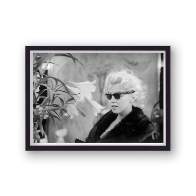 Marilyn Monroe Black Fur Coat Wayfarer Style Sunglasses - Picture Frame Photograph George Oliver on Productcaster.