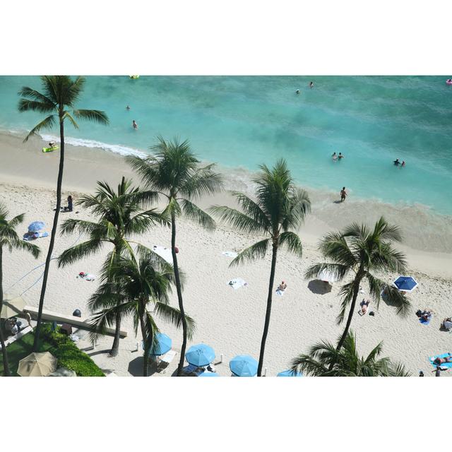 Waikiki Beach Hiro_photo_HGreen;Aqua Blue; Dusty Blue; White; Beige; Grey494733632 House of Hampton Size: 20cm H x 30cm W on Productcaster.