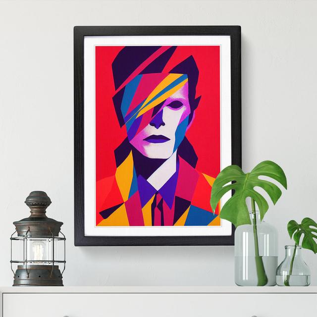 David Bowie Abstract - Single Picture Frame Graphic Art ClassicLiving Frame Option: Oak, Size: 46cm H x 34cm W x 2cm D on Productcaster.