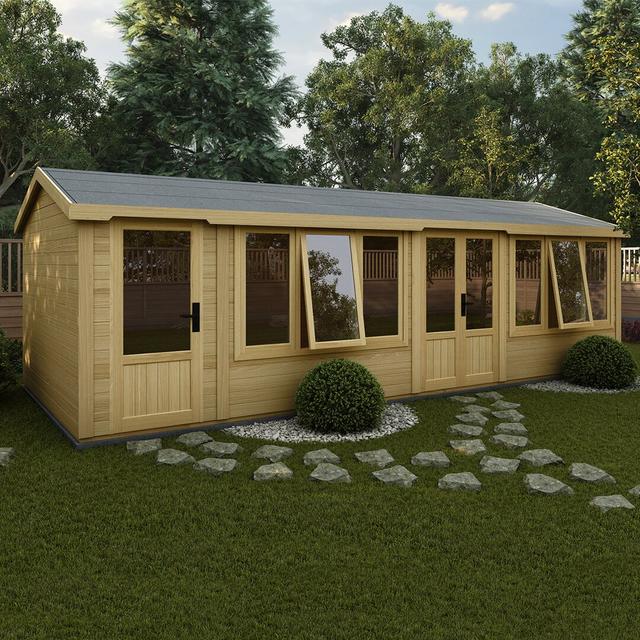 Don Marino 34 x 6 Ft. Shiplap Summer House Noah Garden Rooms on Productcaster.