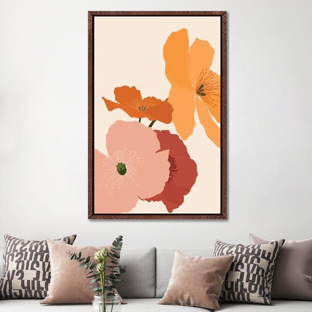 Autumn Wildflowers by 83 Oranges - Gallery-Wrapped Canvas Giclée on Canvas Lark Manor Format: Classic Wood Floater Framed, Size: 152.4cm H x 101.6cm W on Productcaster.