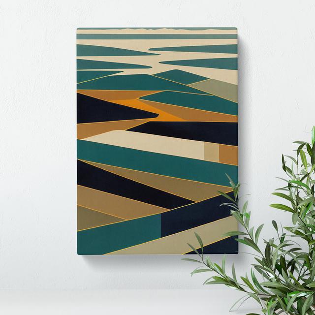 Shining Abstract Art - Wrapped Canvas Graphic Art Metro Lane Size: 76cm H x 50cm W x 3cm D on Productcaster.