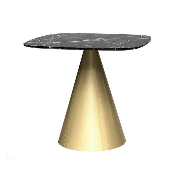 Bedminster Dining Table Ebern Designs Colour: Brass/Black on Productcaster.