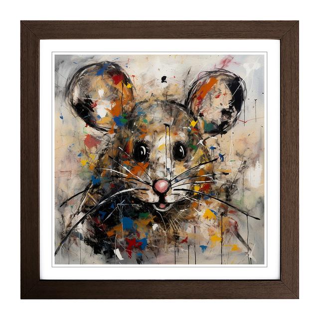 Mouse Abstract Expressionism - Print Brambly Cottage Format: Walnut on Productcaster.