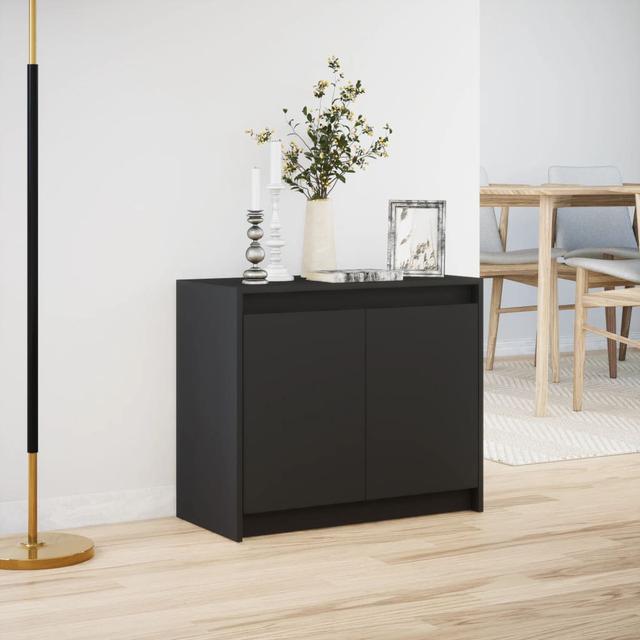 Vidaxl LED-Sideboard Weiß 72X34x61 Cm Holzwerkstoff 17 Stories Farbe: Schwarz on Productcaster.