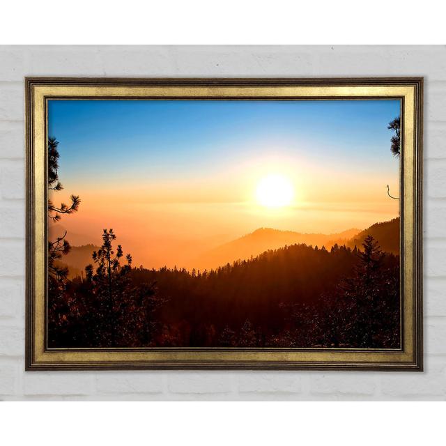 Foggy Sunset - Single Picture Frame Art Prints Union Rustic Size: 21cm H x 29.7cm W x 1.5cm D on Productcaster.