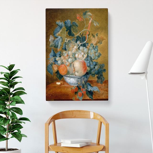 Still Life With Flowers And Fruit Vol.3 by Jan Van Huysum - Wrapped Canvas Painting East Urban Home Size: 60cm H x 40cm W x 3cm D on Productcaster.