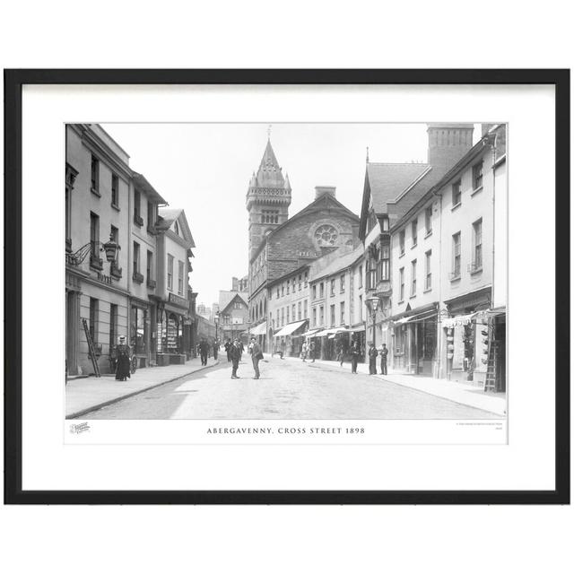 Abergavenny, Cross Street 1898 - Single Picture Frame Print The Francis Frith Collection Size: 60cm H x 80cm W x 2.3cm D on Productcaster.