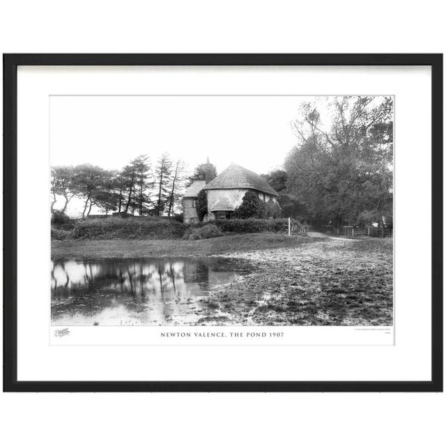 'Newton Valence, the Pond 1907' by Francis Frith - Picture Frame Photograph Print on Paper The Francis Frith Collection Size: 40cm H x 50cm W x 2.3cm on Productcaster.