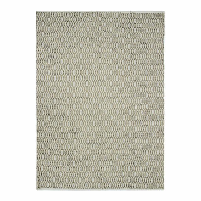 Sylar Extra Soft Tufted Flatweave Cotton White/Beige Rug Bloomsbury Market Rug Size: Rectangle 160 x 230cm on Productcaster.