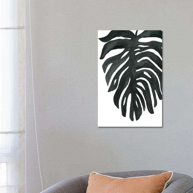 Tropical Palm II by Wild Apple Portfolio - Wrapped Canvas Painting Bay Isle Home Size: 66.04cm H x 45.72cm W x 1.91cm D on Productcaster.