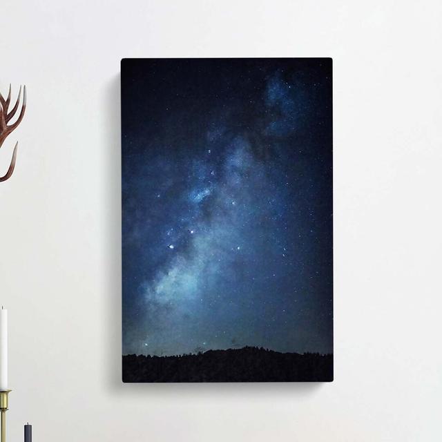 Starry Sky in Abstract - Wrapped Canvas Graphic Art Print East Urban Home Size: 76cm H x 50cm W x 3cm D on Productcaster.