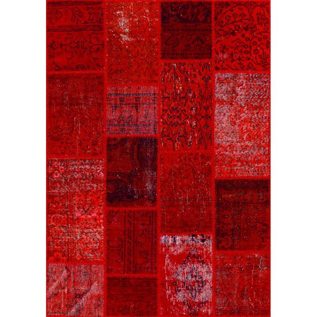 Up-Cycle Red/Burgundy/Black Rug Angelo Rug Size: 140 x 200cm on Productcaster.