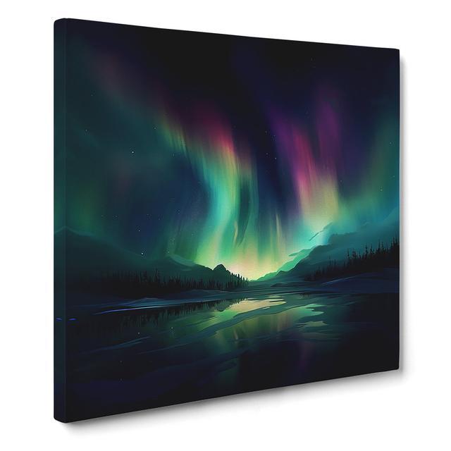 Northern Lights Digital Art No.5 17 Stories Size: 35cm H x 35cm W x 3cm D on Productcaster.