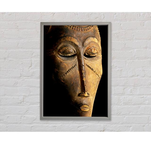 Tribal Face Mask Framed Print Bright Star Size: 84.1cm H x 59.1cm W x 3.3cm D on Productcaster.