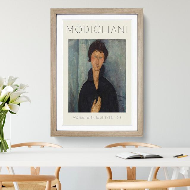 Portrait of a Woman Vol.8 Print by Amedeo Modigliani - Picture Frame Painting East Urban Home Size: 65cm H x 48cm W x 2cm D, Frame Option: Oak Framed on Productcaster.