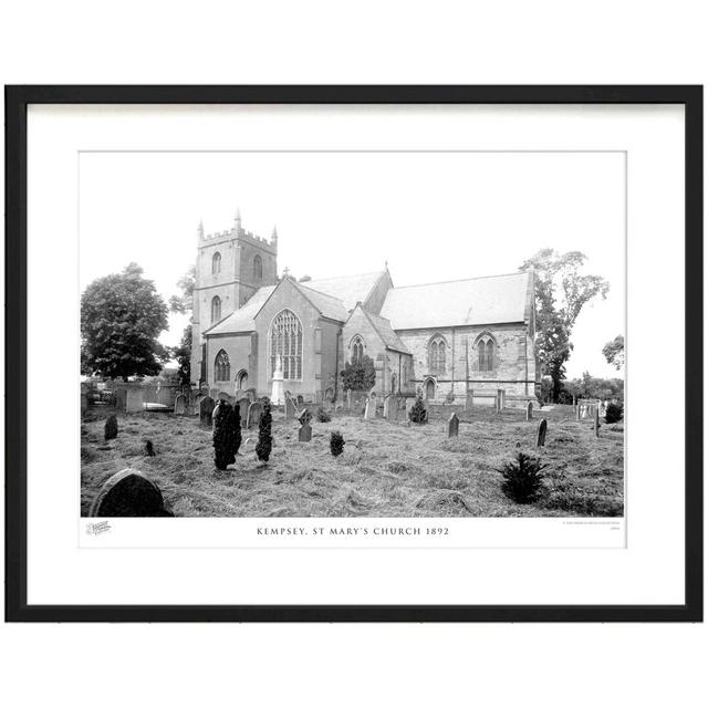 'Kempsey, St Mary's Church 1892' by Francis Frith - Picture Frame Photograph Print on Paper The Francis Frith Collection Size: 40cm H x 50cm W x 2.3cm on Productcaster.