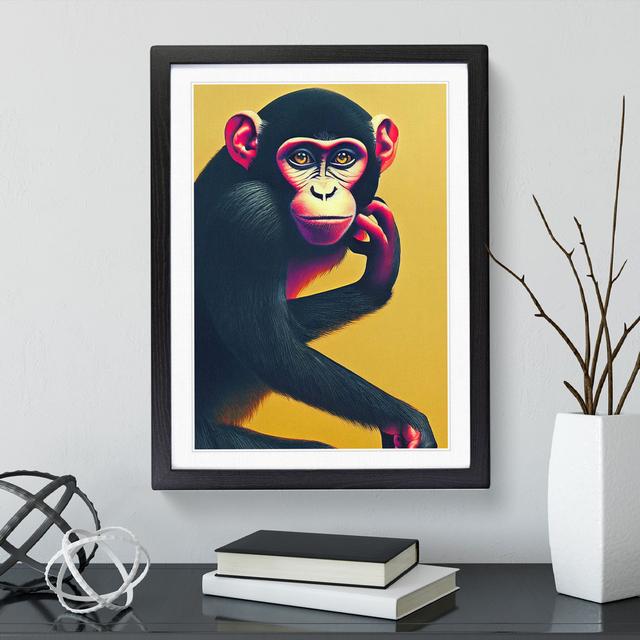 Artful Monkey - Single Picture Frame Print World Menagerie Frame Colour: Black Framed, Size: 64cm H x 46cm W x 2cm D on Productcaster.