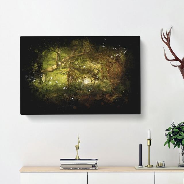 Mystical Forest - Wrapped Canvas Print East Urban Home Size: 50cm H x 76cm W x 3cm D on Productcaster.