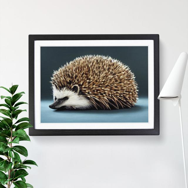 View of a Hedgehog Vol.2 - Picture Frame Graphic Art Alpen Home Size: 34cm H x 46cm W x 2cm D, Frame Colour: Black on Productcaster.