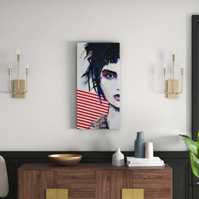 'Glamorous Rock II' by Lana Greben Art Print on Wrapped Canvas East Urban Home Size: 91cm H x 45cm W x 3.81cm D on Productcaster.