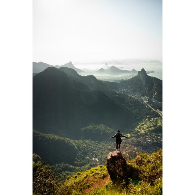 Man Looking At Rio De Janeiro by Cesar Okada - No Frame Print on Canvas Alpen Home Size: 122cm H x 81cm W on Productcaster.