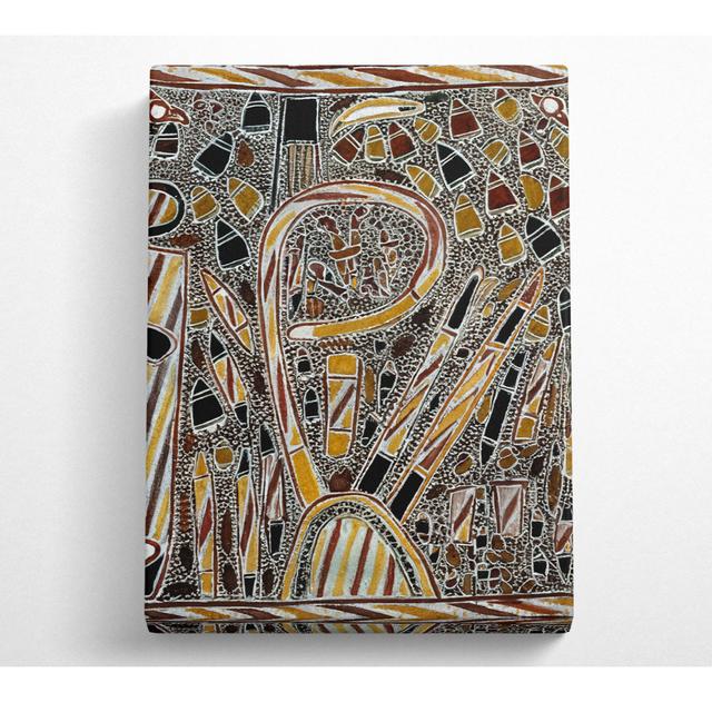 Aboriginal Dawidi Bark - Print Metro Lane Size: 121.9cm H x 81cm W x 10cm D on Productcaster.