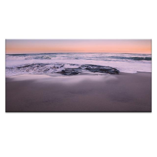 'Over Rocks' Art Print on Canvas East Urban Home Format: Wrapped Canvas, Size: 76cm H x 152cm W on Productcaster.