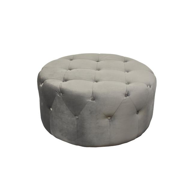 Wendell Footstool Rosalind Wheeler Upholstery Colour: Grey on Productcaster.