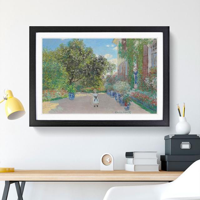 House at Argenteuil by Claude Monet - Picture Frame Painting East Urban Home Frame Option: Black Framed, Size: 48cm H x 65cm W x 2cm D on Productcaster.