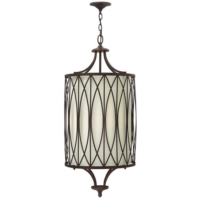 Bartholomew 4 - Light Victorian Bronze Cylinder Pendant Red Barrel Studio on Productcaster.