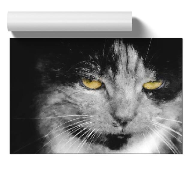 Portrait Of A Cat Vol.4 - No Frame Print East Urban Home Size: 30cm H x 42cm W x 0.1cm D on Productcaster.