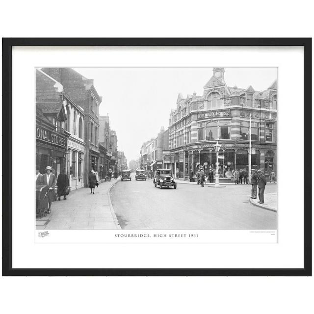 'Stourbridge, High Street 1931' - Picture Frame Photograph Print on Paper The Francis Frith Collection Size: 28cm H x 36cm W x 2.3cm D on Productcaster.