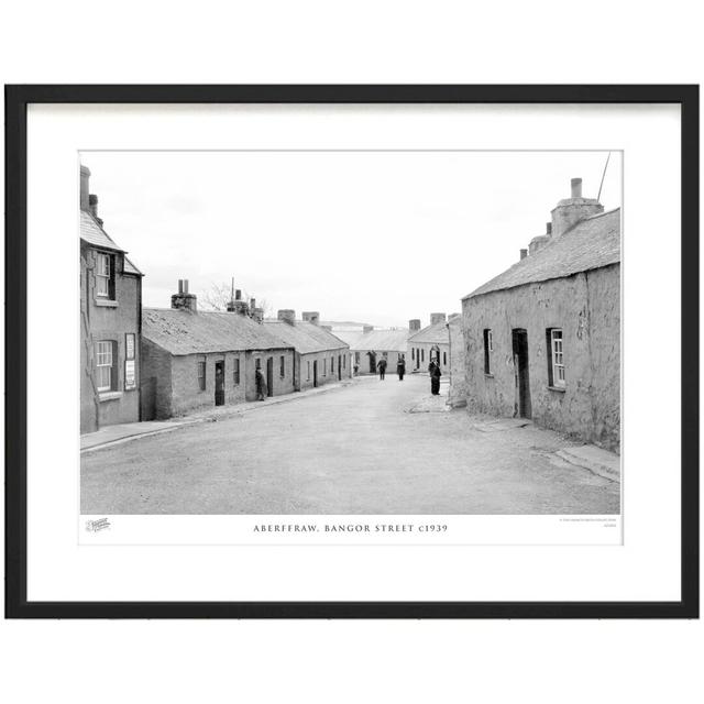 Aberffraw, Bangor Street C1939 - Single Picture Frame Print The Francis Frith Collection Size: 40cm H x 50cm W x 2.3cm D on Productcaster.