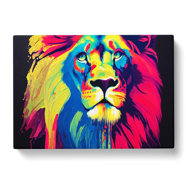 Lion Splash Vol.2 Abstract - Wrapped Canvas Graphic Art Latitude Vive Size: 35cm H x 50cm W x 3cm D on Productcaster.