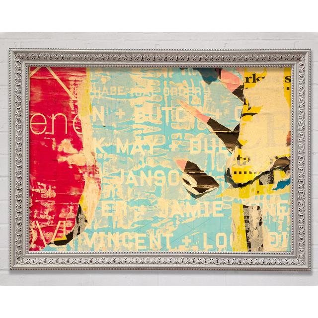 Abstract Textured Text - Print Bright Star Size: 29.7cm H x 42cm W x 3cm D on Productcaster.